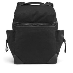 ALEXANDER WANG Men's Unisex Black Rubberized Canvas Wallie Backpack